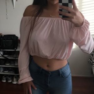 Off the shoulder crop